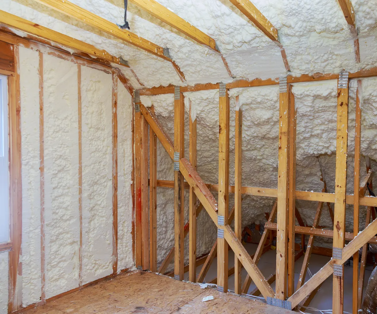 Sprayfoam Removal carried out by Steadfast Roofing and Building